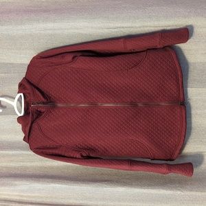 Exofficio Kelowna hoodie large (12-14) burgundy color